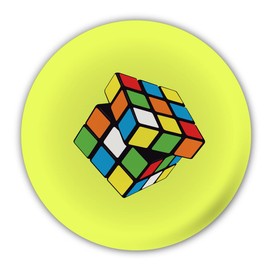 80's Rubiks Cube Pin Button Badge - 1980 80s - Birthday Party Gift - Fancy Dress - 45 mm