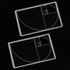 LUAATT Golden Ratio Viewer,2 Pack Portable Fibonacci Composition View Finder,Photography