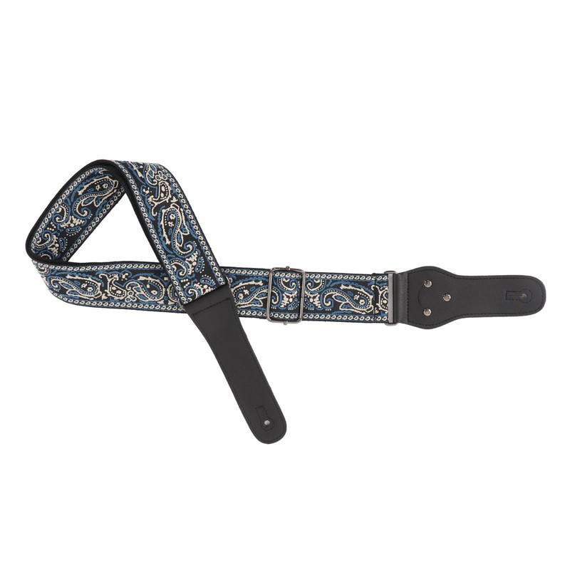 Electric Guitar Strap Adjustable Nylon Embroidered Shoulder Strap with Non