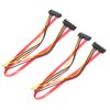 10pcs Sata Cable 7+15Pin Male to Female 22 Pin Data