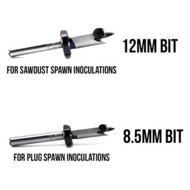 North Spore 12 mm Sawdust Spawn Mushroom Log Inoculation Drill Bit | Mushroom Growing Supplies | North Spore