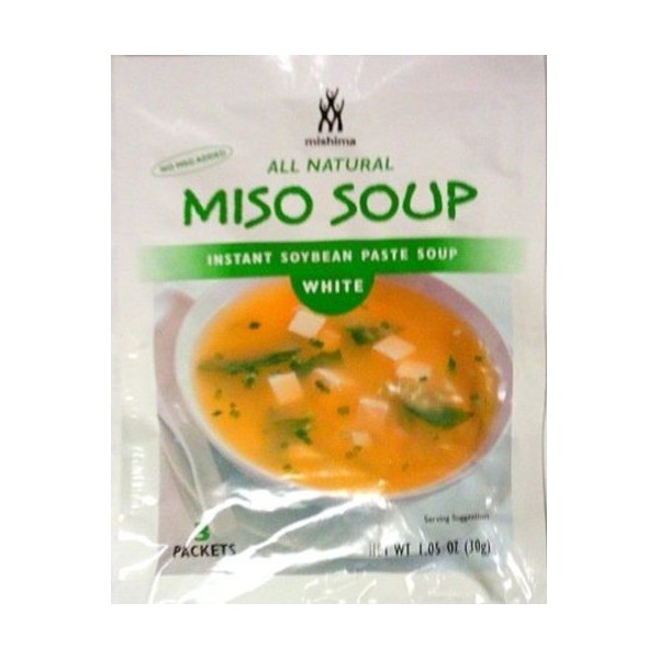 Mishima Miso Soup Mix, White, 1.05-Ounce (Pack of 6)