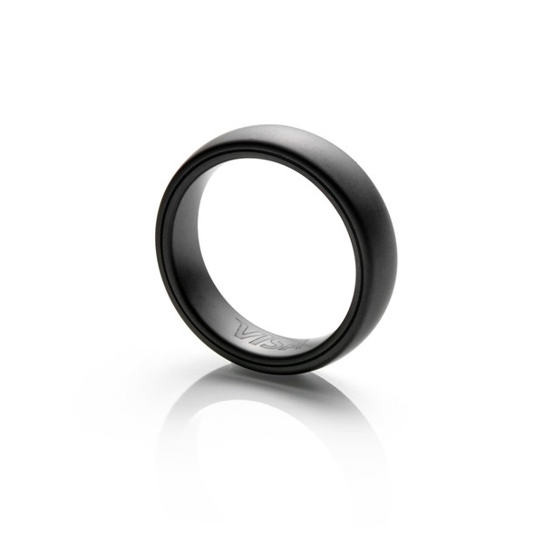 McLEAR [Official Store] RingPay 2 Stealth (Matte Black) Contactless Payment Smart Ring/Thinner Style/No Charging/Waterproof (5 ATM) / Scratch Resistant/Pause in app/Secure / (Size 6.5)