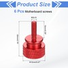 MECCANIXITY 6Pcs M3x10 Aluminum Thumb Screws, 12x20mm(ODxH) Computer Case Thumb
