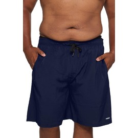 HOdo Traje de baño grande y alto para hombre, 2X-6X, Navy, 3X-Large Big Tall