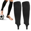 2 Pairs of Football Socks Black Children's Men's FUKPO Football