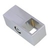 Yibuy Silver Square Tube Connector 2 Way Clamp Rack Fitting