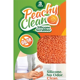 Peachy Clean Kitchen Scrubber Peach Fragrance 3 pk