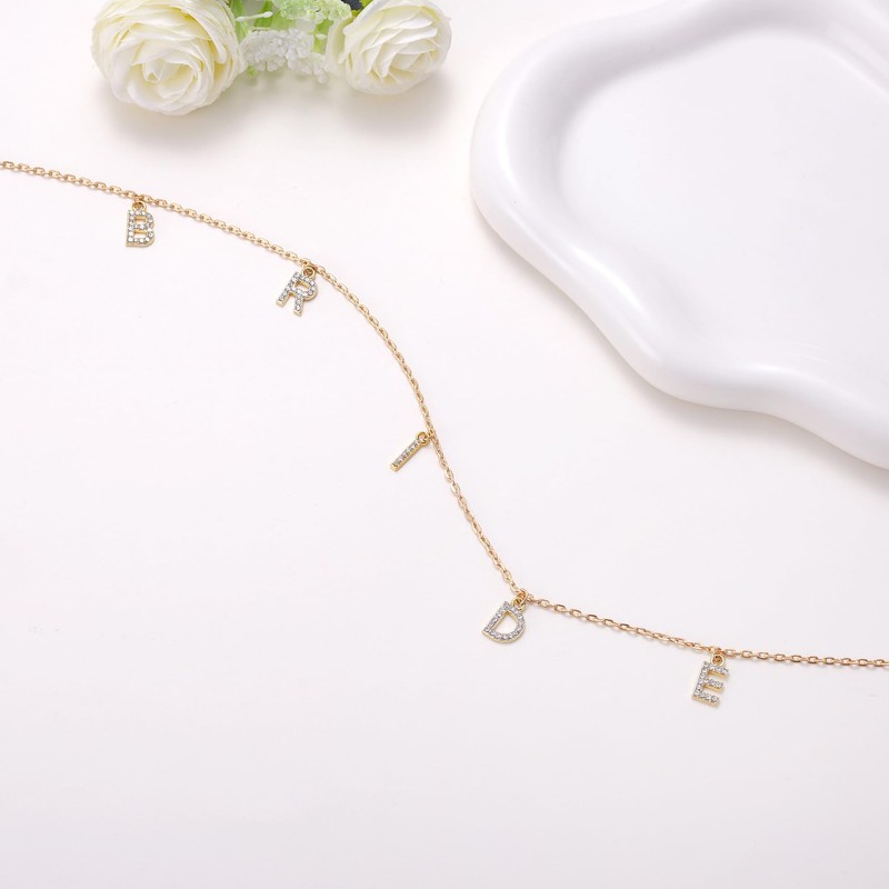 Bride Rhinestone Belly Chain - Adjustable Gold Waist Chain with