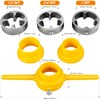 6Pcs PVC Thread Maker Tool, Pipe Threader Plumbing Tool Kit,