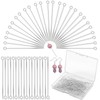 200Pcs Eye Pins for Jewelry Making, 2.75 Inch/70mm Stainless Steel
