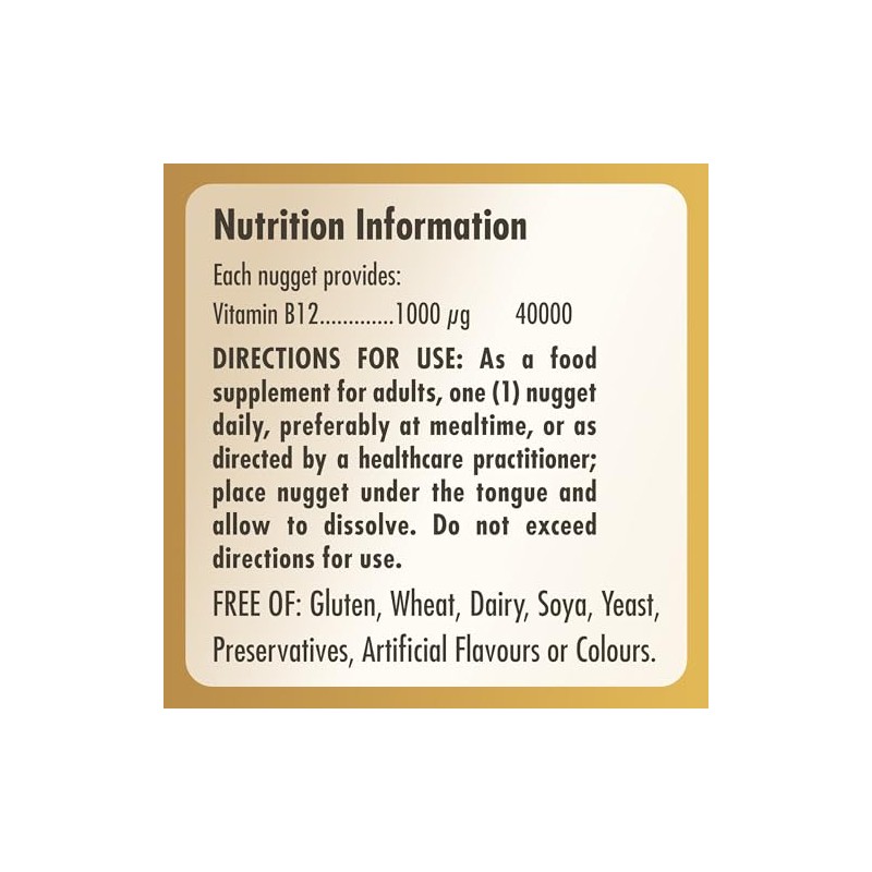 Solgar Vitamin B12 Sublingual - 100 Nuggets