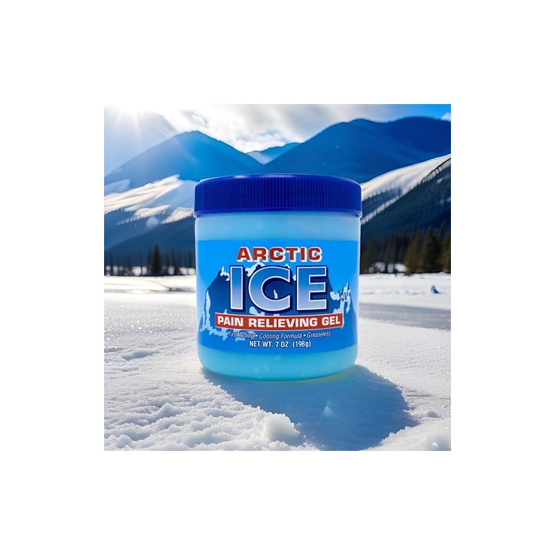 Artic Ice Pain Relieving Gel 2% Menthol Blue 7 Ounce,