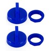 Frezon 2PCS Blue Ignition Key Cover w/Nut Universal Fit for