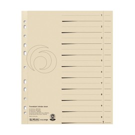 Herlitz A4 Manilla Divider - Beige