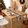 Christmas Decorations - Gingerbread House Candy Cane Xmas Table Runner