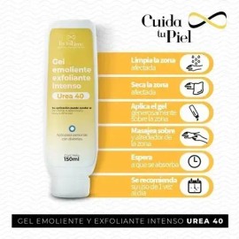 Facial Time Gel Humectante Urea 40, Para Piel Con Resequedad, lote de 3 piezas. Pies y codos agrietados.                                              