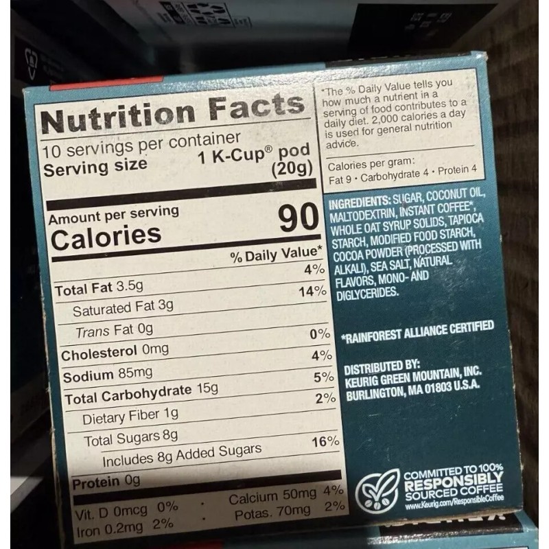 Caribou Coffee Caramel Comfort Oatmilk Latte, Step Latte Single Serve