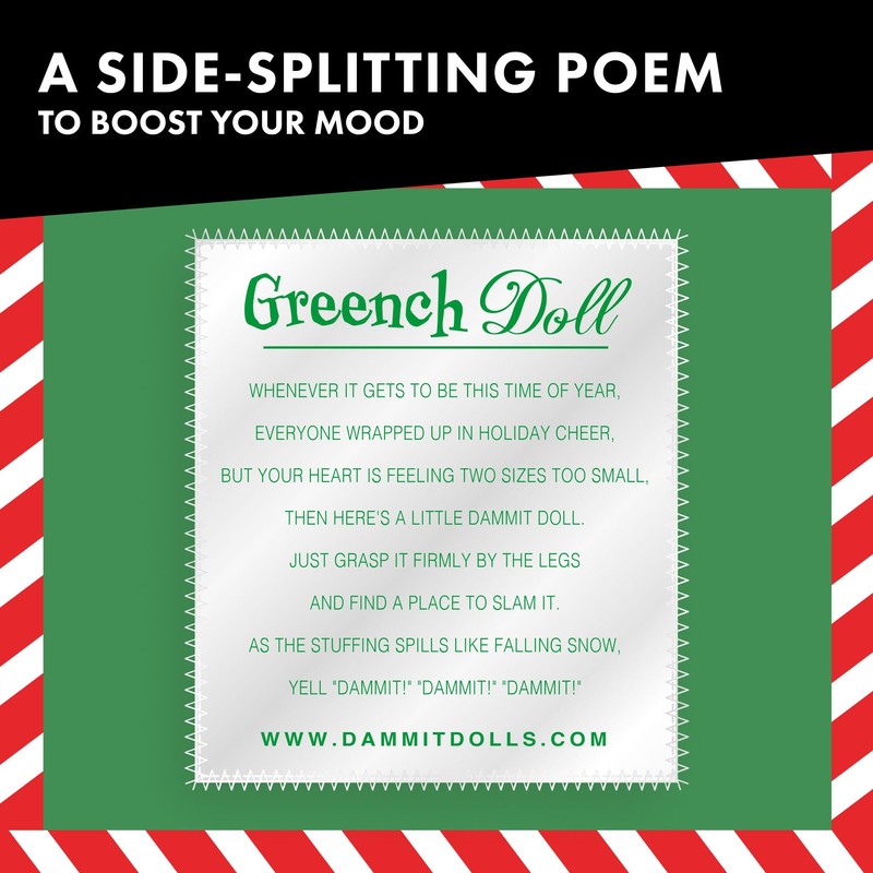 Dammit Doll - Limited Edition - Dammit Santa Grnch -