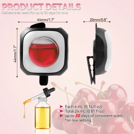 DON'T TOUCH MY KEY 6X Essential Oil Diffuser Scent Aromatherapy Outlet Air Vent Clip Freshener