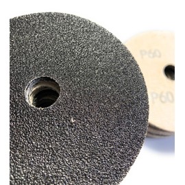 SIGNI 4 Inch Sandpaper,Silicon Carbide Sanding disc,SiC Wet Dry Sanding Disc, Hook and Loop Abrasive Paper,Velour Sanding Disk (100pcs 60 Grit)