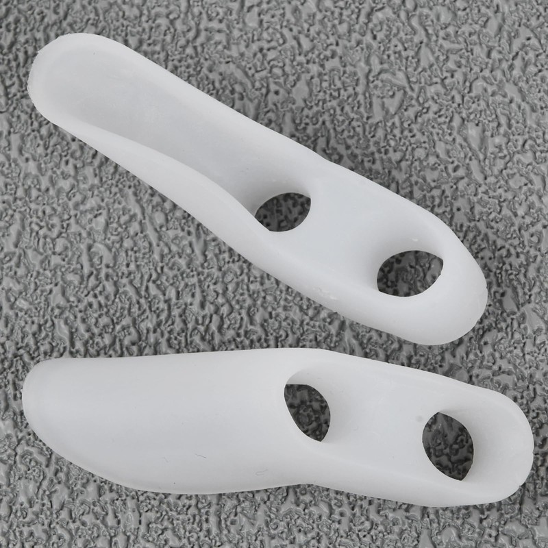 ZYFC 4 Pack Gel Pinky Toe Separators, Double Hole Toe