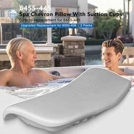 Replacement for 6455-445 Spa Chevron Pillow Compatible with Sundance Altamar, Montego, Bahia, Maxxus, Calypso, Optima, Cameo, Rio, Capri, Solo, Caprio, Tango, Marin 1998-2000 Series Hot Tubs (2PCS)