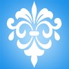 Fancy Fleur de Lis Stencil 12.5 x 15 cm M