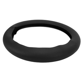 ANGGREK Cubierta del Volante de Silicona, Cómodas Cubiertas de Volante Automotrices Antideslizantes Táctiles para Todas Las Estaciones (Black)