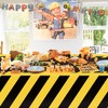 4 Pack Construction Tablecloth Construction Road Party Decorations Dump Truck