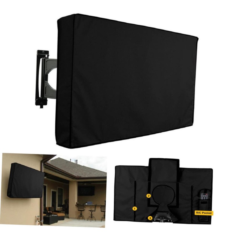 LALAFINA Outdoor Tv Cover for Weatherproof and Durable Material Includes