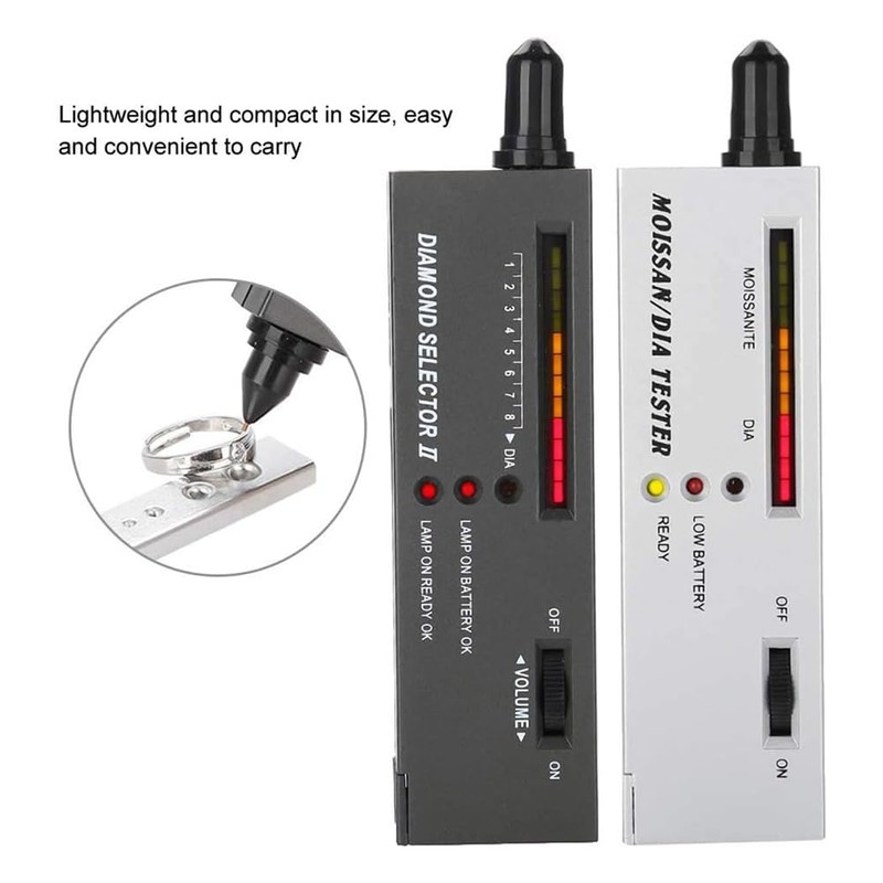 Stroagymoon Diamond Testing Tool Set, Portable Plastic Professional Jewelry Diamond