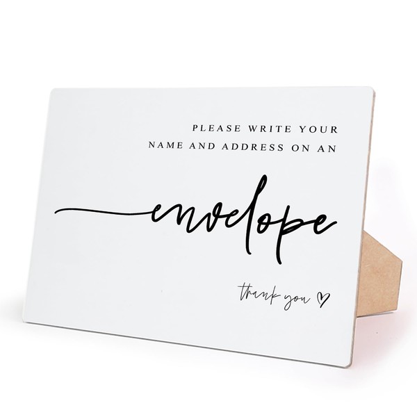 Wedding Party Signs, Write Your Address on Envelope Sign, 10