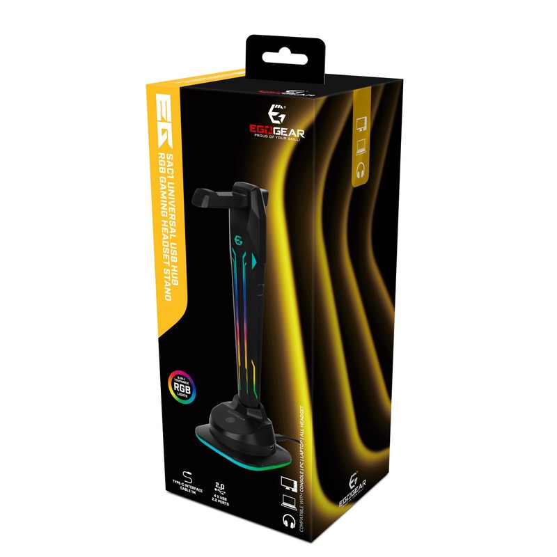 EGOGEAR Supports Universal Skin de Gamme RGB Pour Casques de