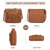 Crossbody Bag for Women Waterproof Soft Leather Crossbody Purse Medium