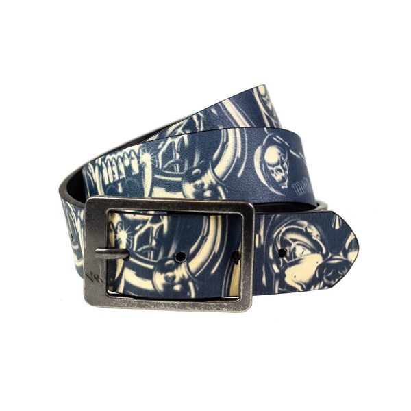 Lowlife of London Men's Motorhead Warpig Belt, Black, 34cm (Size:Medium)