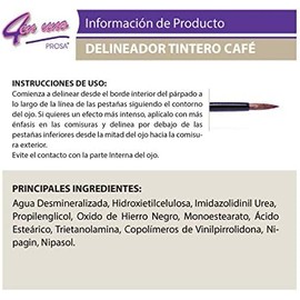 Prosa Delineador Tintero Líquido Café Prosa 4 en 1