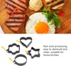 Fried Egg Rings Set with Folding Handle Silicone Brush Non