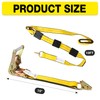 Autofonder Car Tie Down Straps for Trailers-10,000lbs Break Strength-2inx10ft Heavy