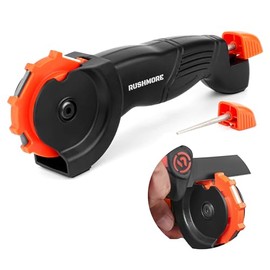 RUNCL - Rushmore Herramienta de jardín y afilador de cuchillos 6 en 1 – Cuchillas de carburo y cerámica para podadoras, tijeras, hachas,...