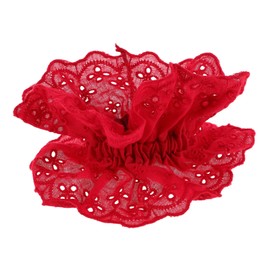 Outanaya Soft Fabric Floral Hairbands Oversize Elastic Bands for Women Girls Ponytail Holder