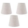 3PCS Linen Cloth Lamp Shade E14 Meson Lampshade for Candle