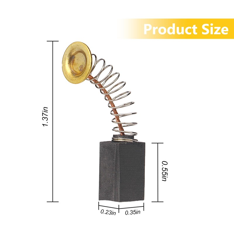 4 PCS 126984 Carbon Brush with Spring Fit for Miller