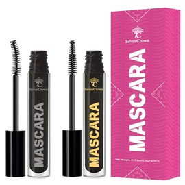 Set De Máscara De Pestañas Negra Resistente Al Agua  Efecto Rizante Y Voluminizador, Vegano Y Sin Crueldad Animal  Regalo Navideño Para Amantes De La 