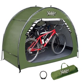Bike Shed, Outdoor Portable Bike Storage Shed Tent, Bike Tent, Waterproof Bicycle Shelter with 210D Oxford Fabric, Bicycle Cover Fits 2-3 Bikes (Green)