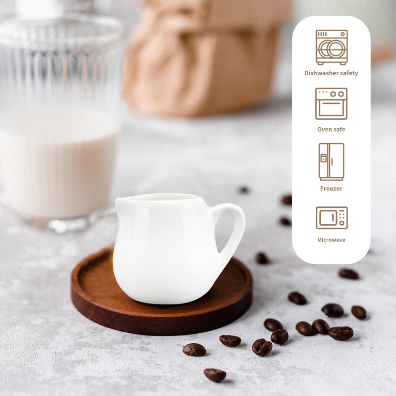 WENLISELL 12 PCS Ceramic Milk Jug, 60ml Small Gravy Jug