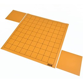 Shoguya Mat Shogi Board with Piece Stand *Loose Top Size 13.0 x 14.2 inches (33 x 36 cm) *Also for introductory shogi and shogi competitions; *PVC shogi board with convenient roll and portable piece stand