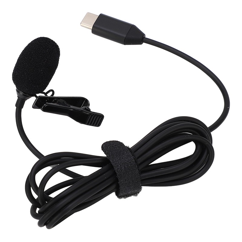 Lapel Microphone Anti Interference Omnidirectional Clip On Lavalier Microphone for