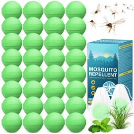 Mosquito Repellent Outdoor Patio, 36 Pcs Natural Indoor Mosquito Repellant Balls - Kids & Pets Safe Mosquitoes Control Deterrent for Home Yard Outside, Keep Mosquitoes Away from Camping Travel Fishing