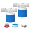 3/4" Side Inlet Water Float Valve, 2 Pack Automatic Water